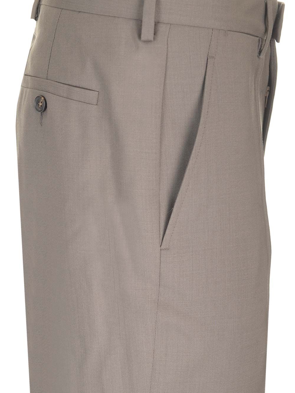 Mm6 Maison Margiela Tailored Wool Trousers - Marrone | 715a49a001b5e068ff200a902d400430ca4573cb
