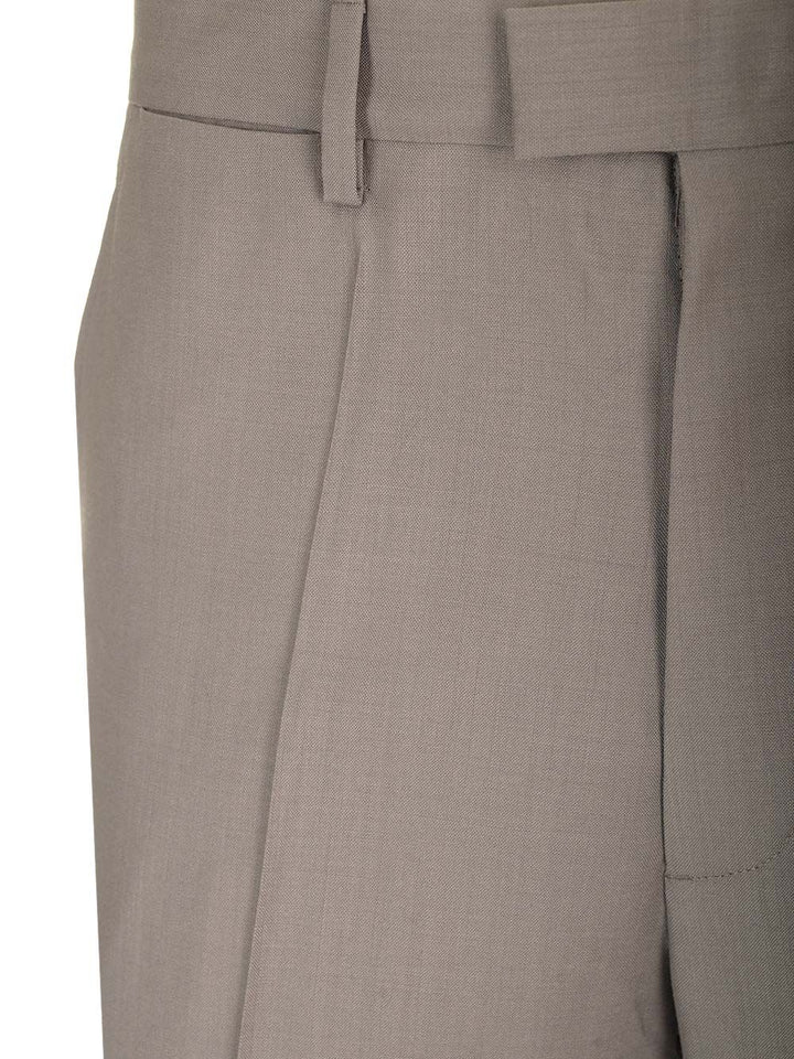 Mm6 Maison Margiela Tailored Wool Trousers - Marrone | 809377cc1a122751e76d227488fc06ed8377e650