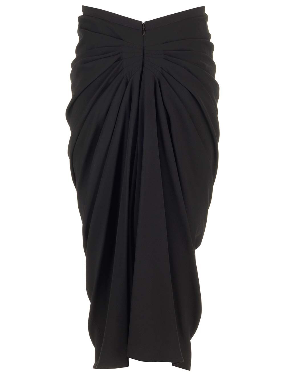 Dries Van Noten Wool Jersey Midi Skirt Gonne - Nero | bfb9848087aa4db18a17c10313f51ecfc87eb6c2