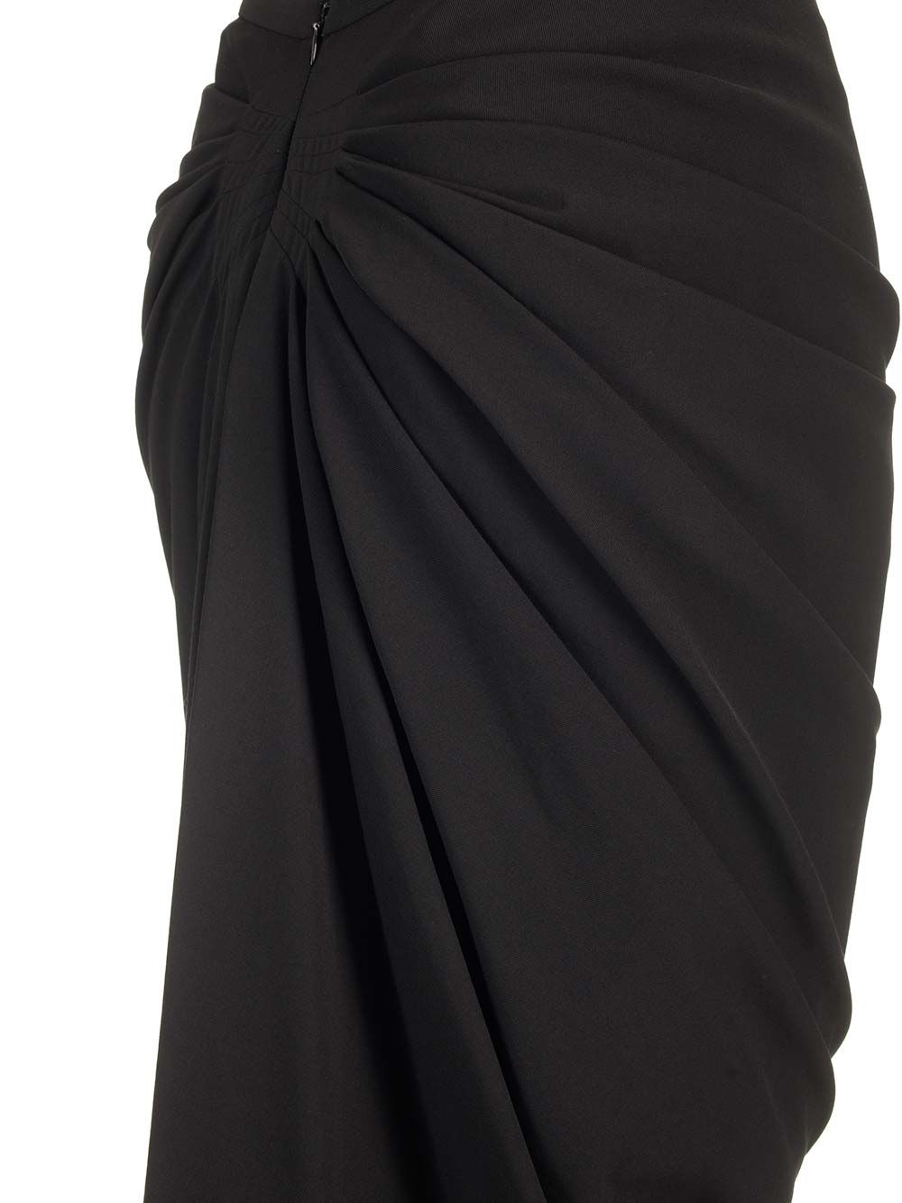 Dries Van Noten Wool Jersey Midi Skirt Gonne - Nero | 9961cde2a9f4c83201bb02250cd472a48157fa3d