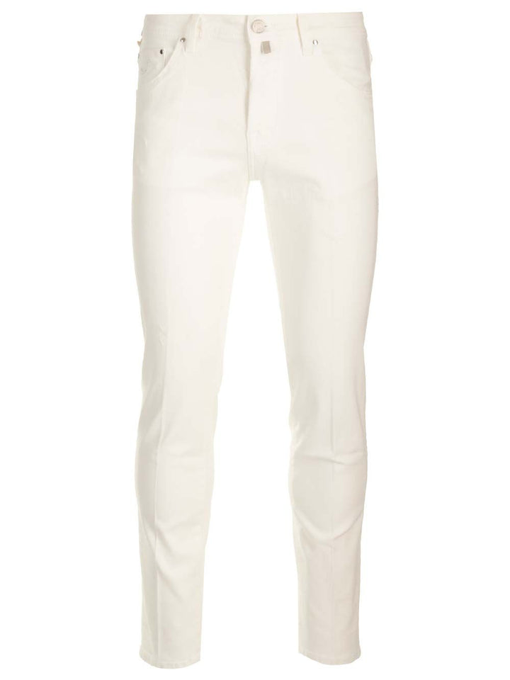 Jacob Cohen Scott Trousers - Bianco | 6256a73b8da180dfd85506c26623b414ebb0aea7