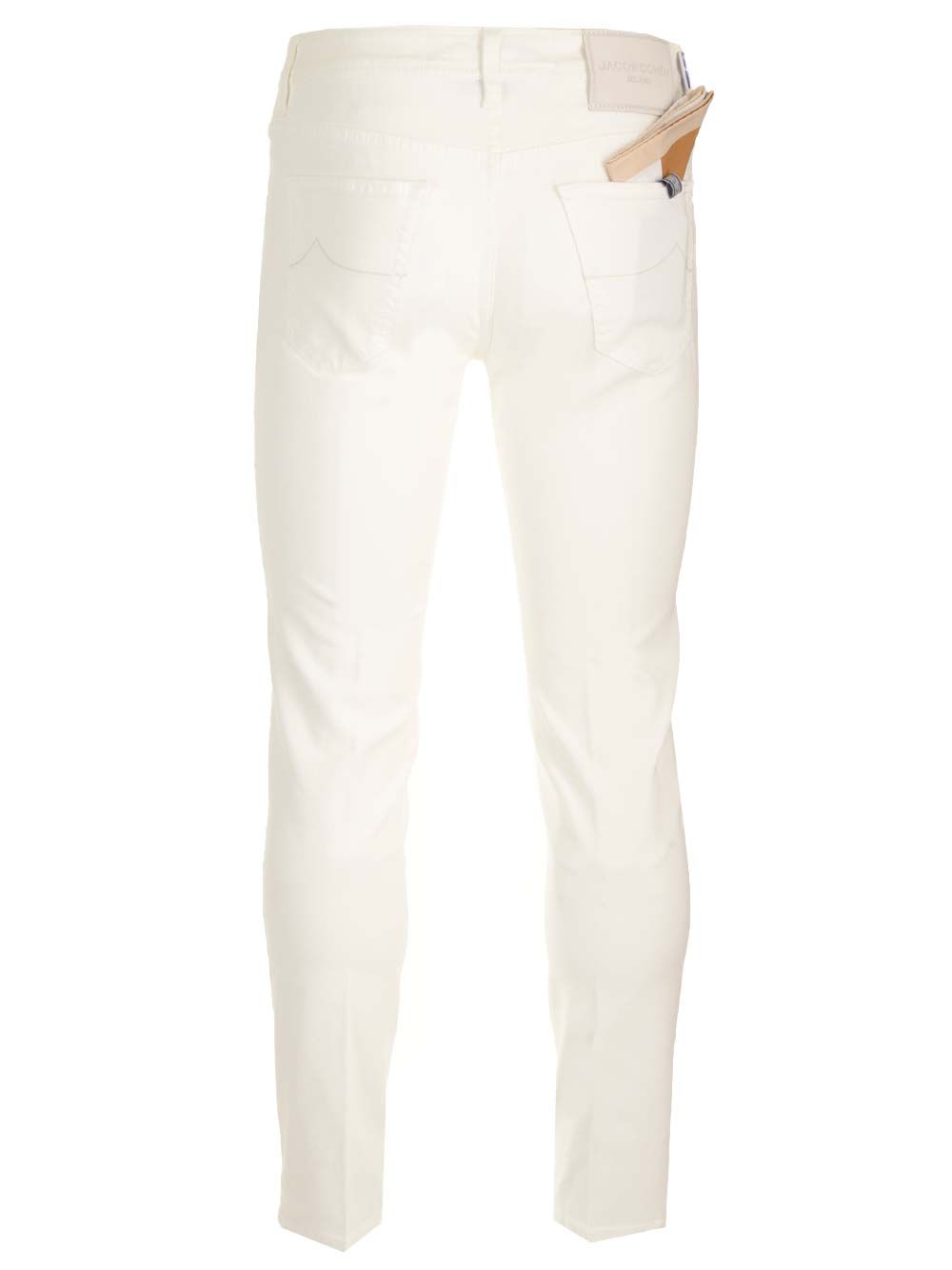Jacob Cohen Scott Trousers - Bianco | c51ad7964b9b5aa325c7fd454bcc27f08d0c7cec