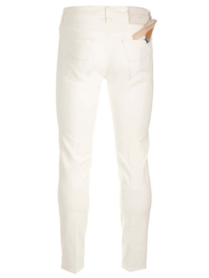 Jacob Cohen Scott Trousers - Bianco | c51ad7964b9b5aa325c7fd454bcc27f08d0c7cec