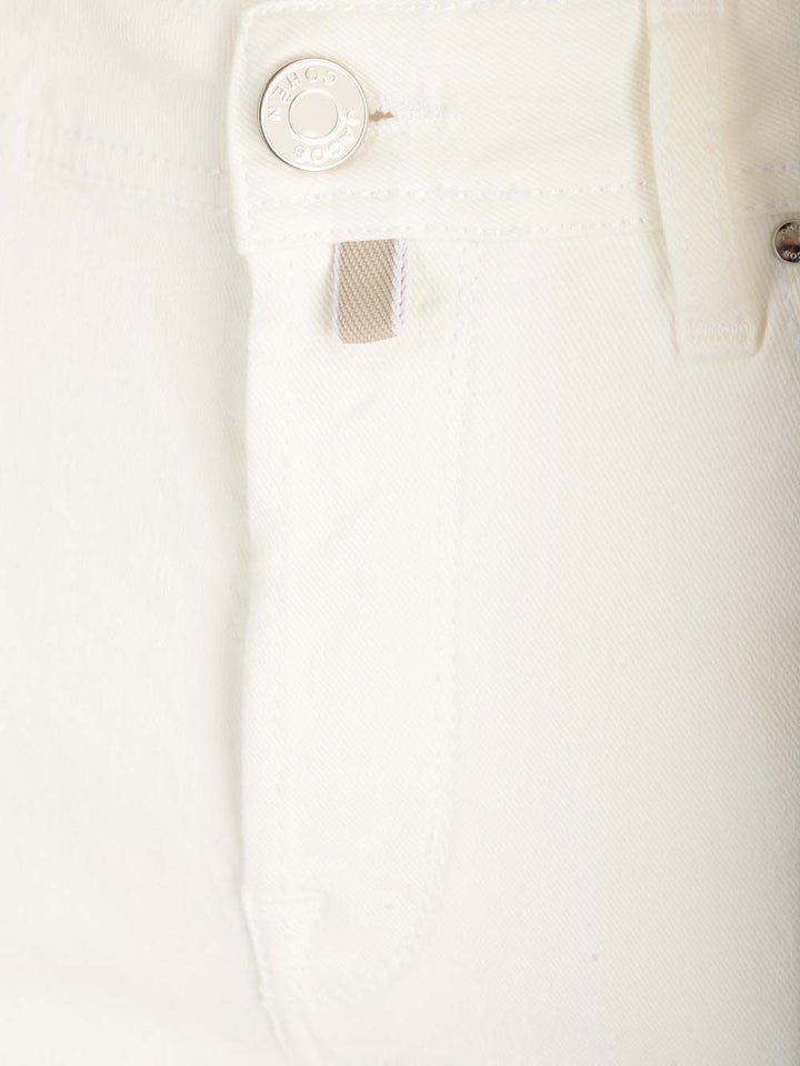 Jacob Cohen Scott Trousers - Bianco | 3204130c37b6c741305a72268af30be299c6d009
