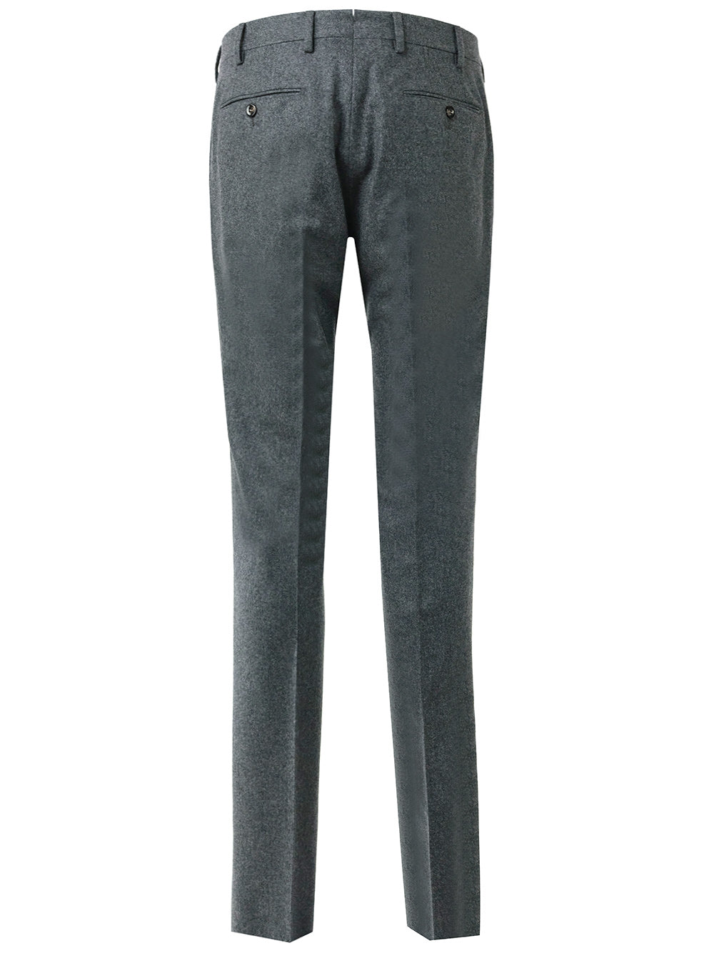 Al Duca D'Aosta Gray Flannel Formal Trousers - Grey | 65e9227c3cdc657efc19443ec0440ef7ba0a9c96