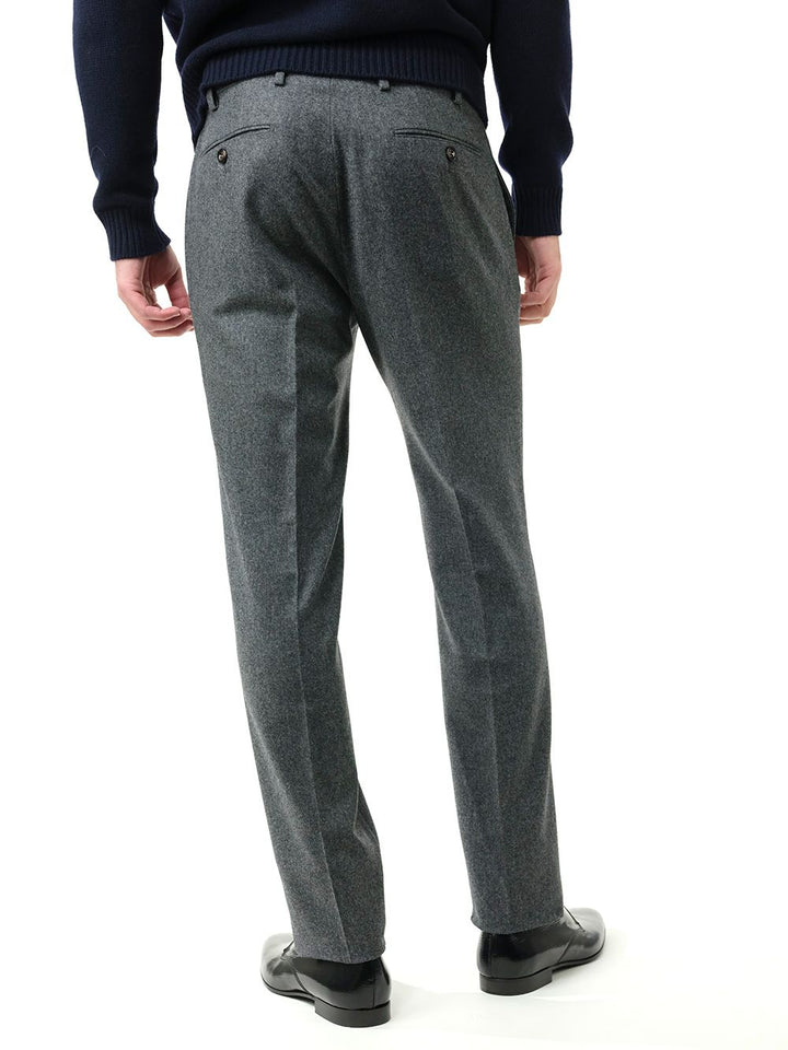 Al Duca D' Aosta Grauer Flanell Formelle Hose Grau