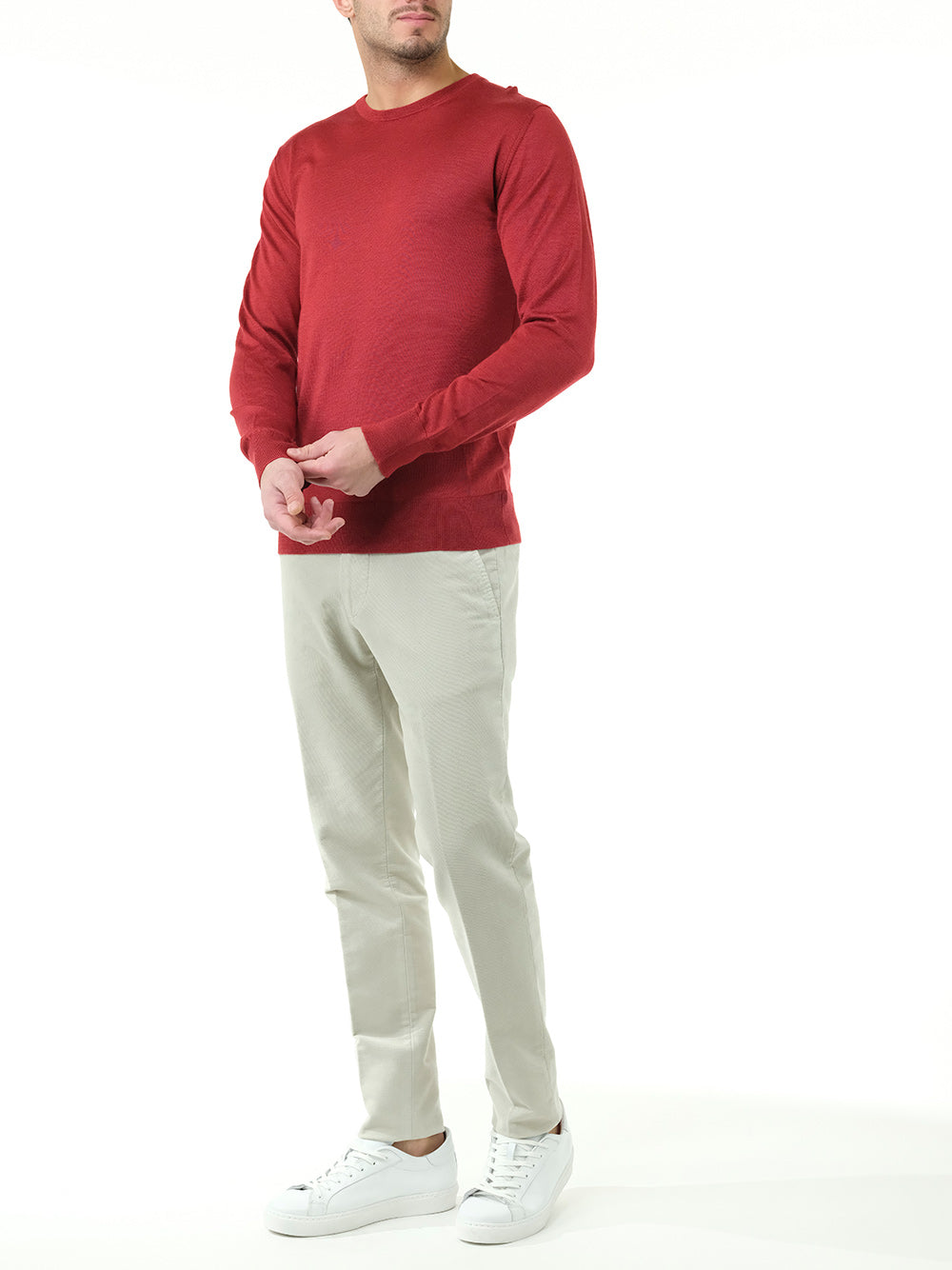 Al Duca D'Aosta Red Crewneck Sweater Knitwear - Rosso | a2ef548c2259f08d8e2f152cfac7de0be73b8fe6