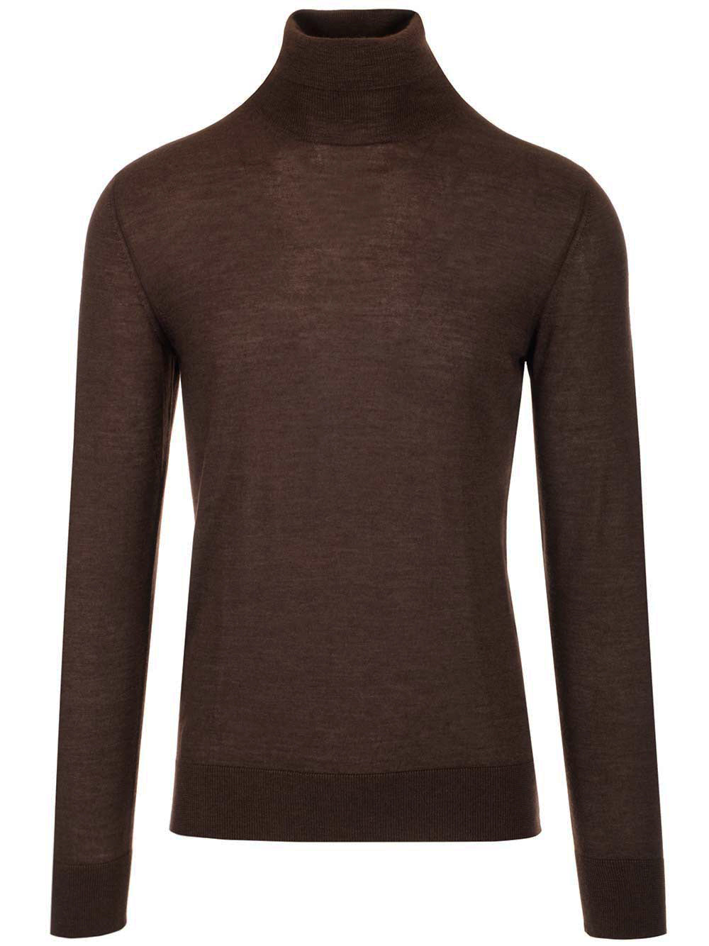Al Duca D'Aosta Brown Turtleneck Knitwear - Marrone | d31915d6c725442e2aeccbabe749d5cb7366709a