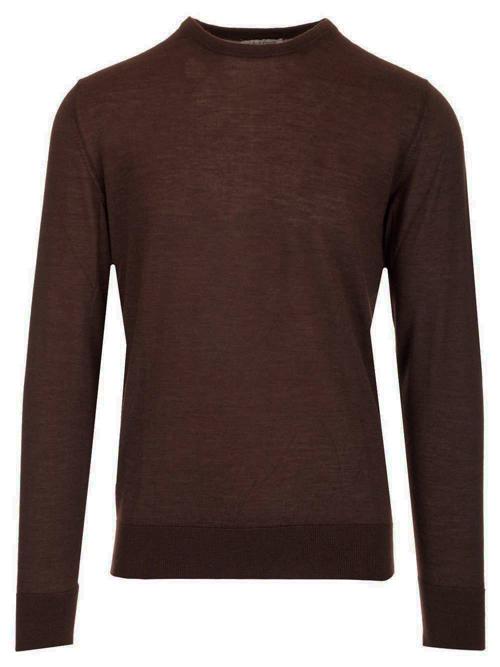 Al Duca D'Aosta Brown Crewneck Sweater Knitwear - Marrone | d72644480b456795a483d3da9c07d1724ae352f7