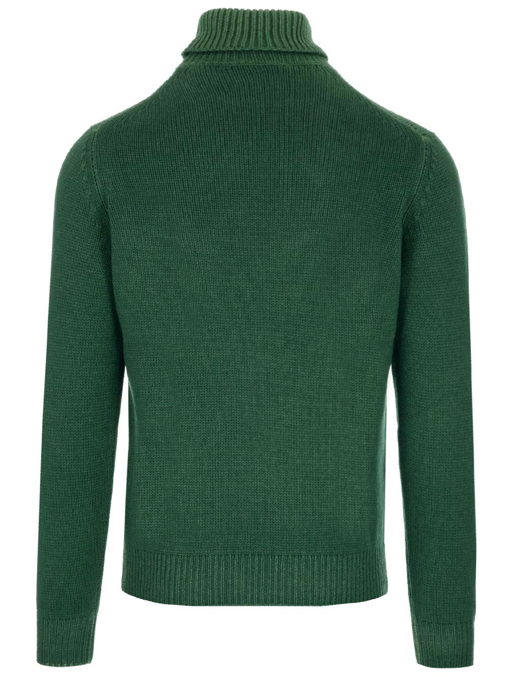 Al Duca D'Aosta Slim Fit Turtleneck Knitwear - Verde | 480b690e981111221cbc08928c72fed3fba2ea3d