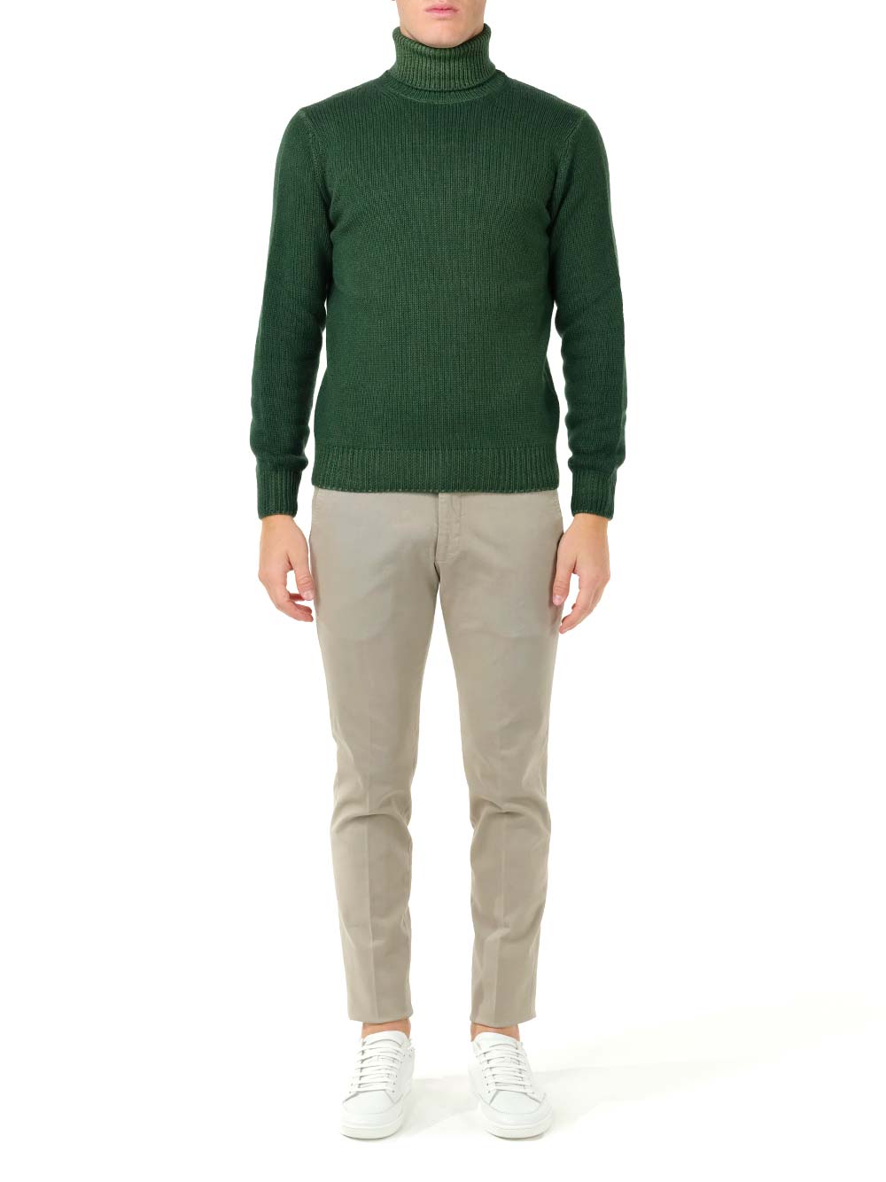 Al Duca D'Aosta Slim Fit Turtleneck Knitwear - Verde | e683a15f460587d92e63fdabd521b4288dd12cbc