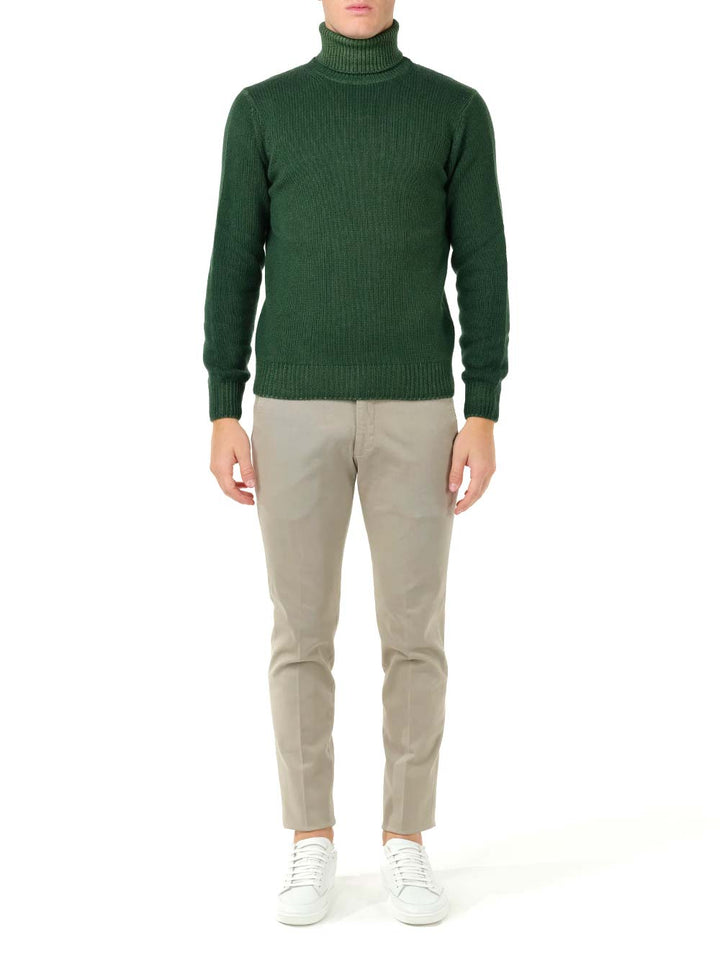 Al Duca D'Aosta Slim Fit Turtleneck Knitwear - Verde | e683a15f460587d92e63fdabd521b4288dd12cbc