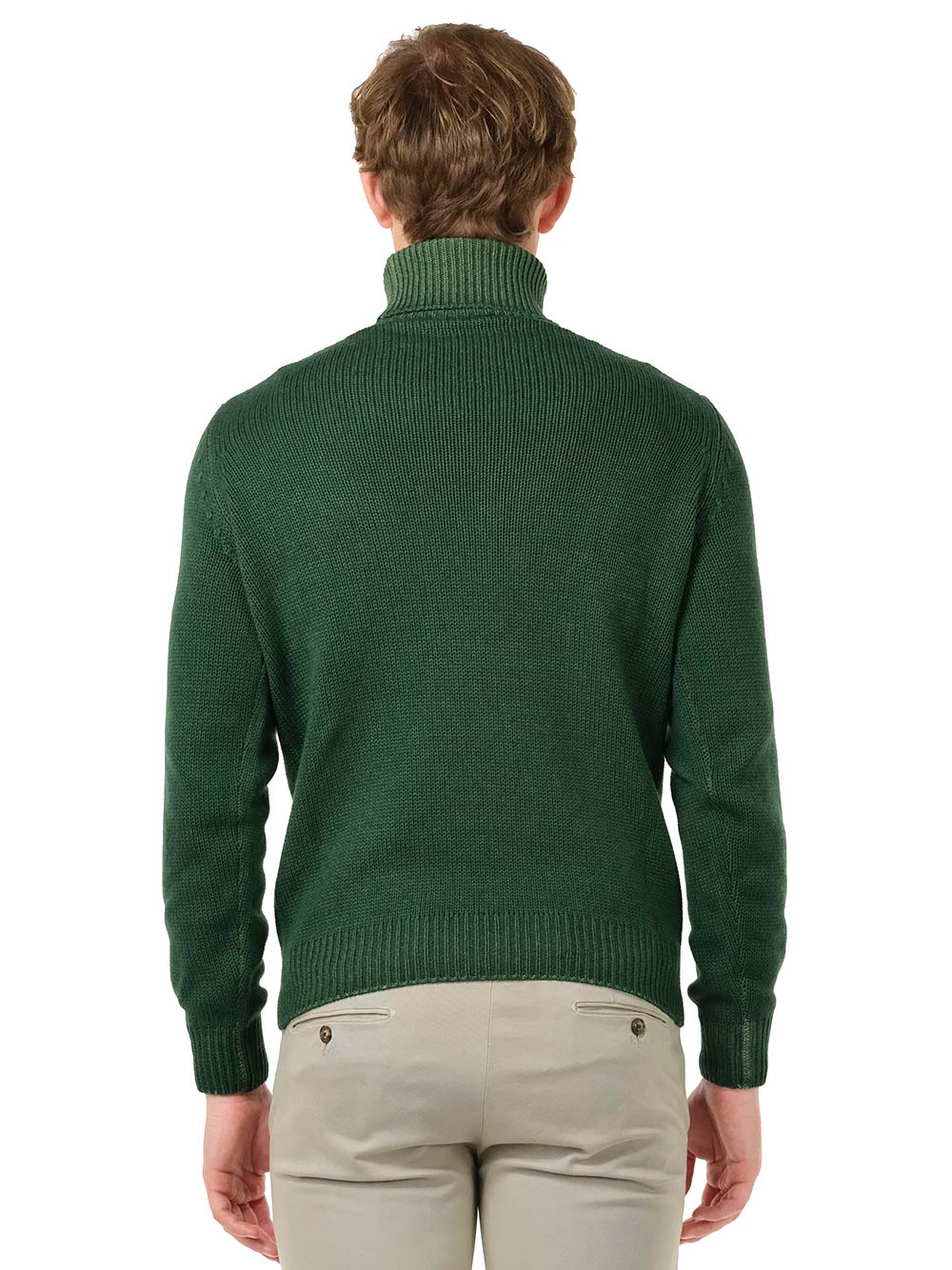 Al Duca D'Aosta Slim Fit Turtleneck Knitwear - Verde | 62bc4702249ae4dd4e6ebc2120b60a9ba3da1c32