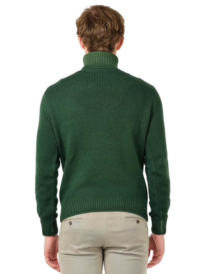 Al Duca D'Aosta Slim Fit Turtleneck Knitwear - Verde | 62bc4702249ae4dd4e6ebc2120b60a9ba3da1c32