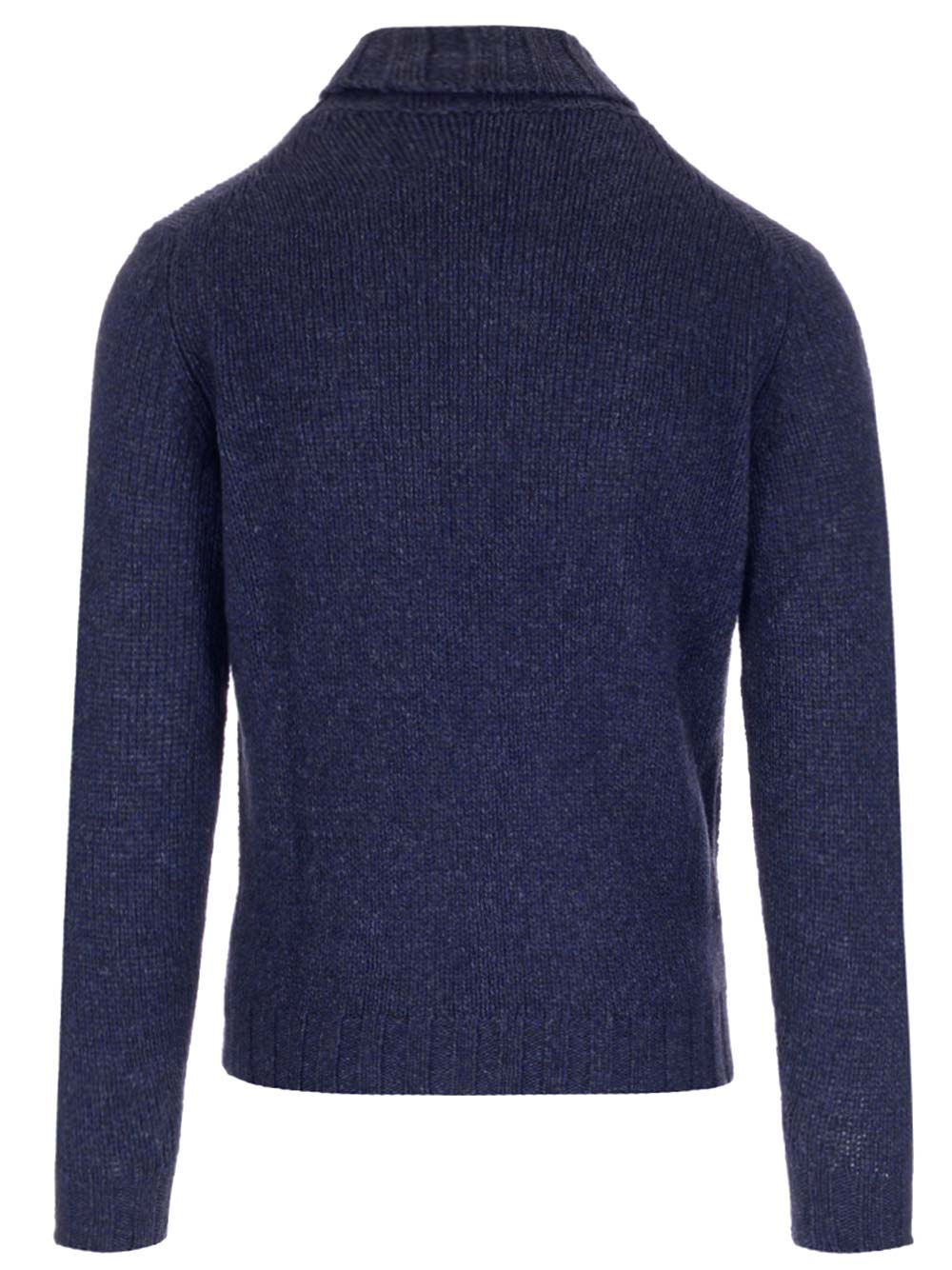 Al Duca D'Aosta Blue Mélange Turtleneck Knitwear - Blu | 362a70d80ebf99a8198e1dab94501d6837903c88