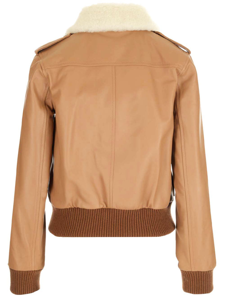 Loewe Nappa Aviator Jacket Giacche - Marrone | b507ed5b0156e4379093ba5fc27493942d05047d
