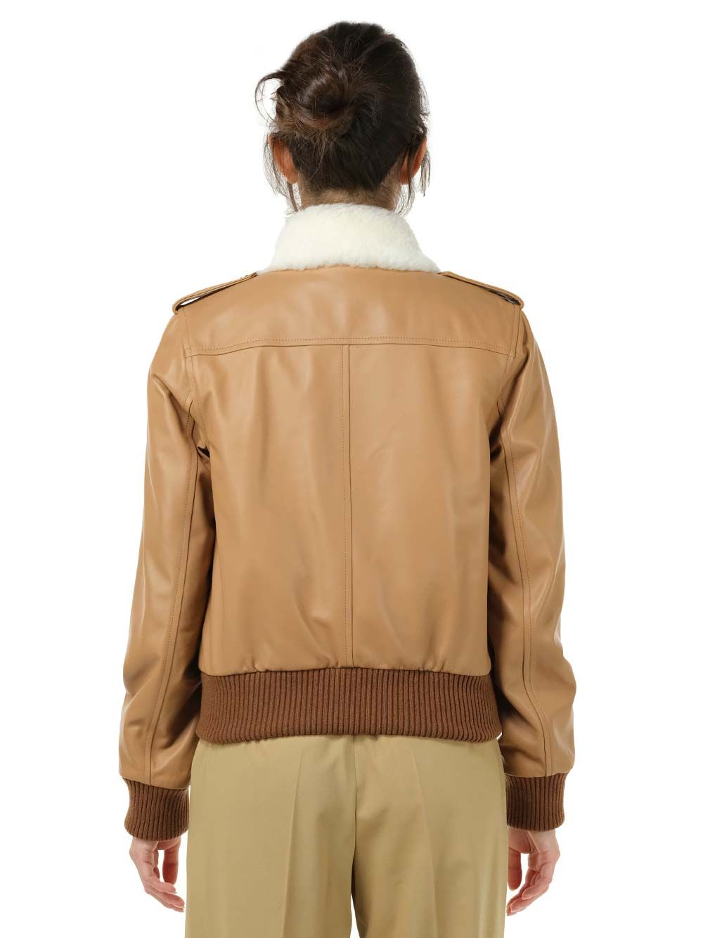 Loewe Nappa Aviator Jacket Giacche - Marrone | e46d88770f7d5bff902940e4fbbcf333e32cd734