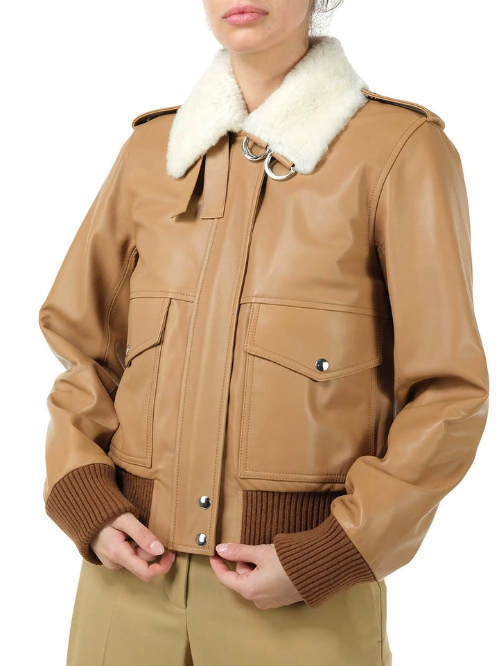 Loewe Nappa Aviator Jacket Giacche - Marrone | 69bf2e239c5aa64b22161166f043e98f524b6a7d