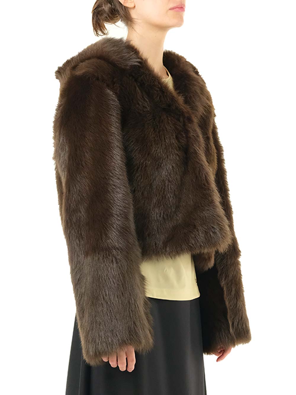 Loewe Shearling Hooded Jacket Coats - Marrone | 5fd74ac5be5e4030abcf84fb6792cdf101f9be32