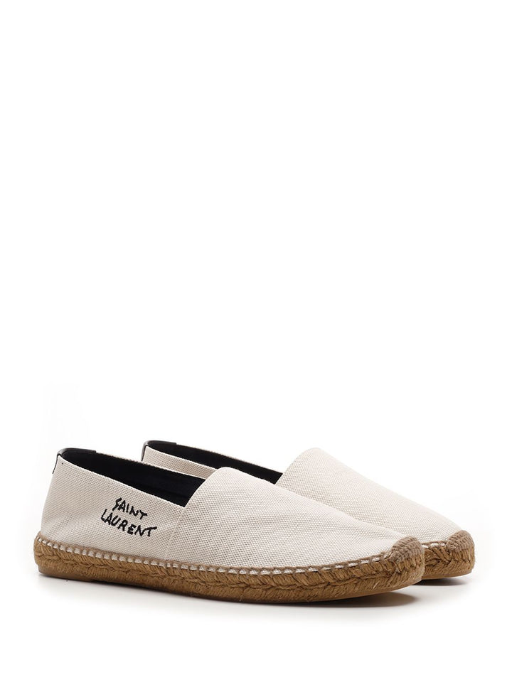 Saint Laurent Black Espadrilles Scarpe basse - Bianco | 49a1e2cf62999be5b7fe36a5826a60d3ac53eeb7