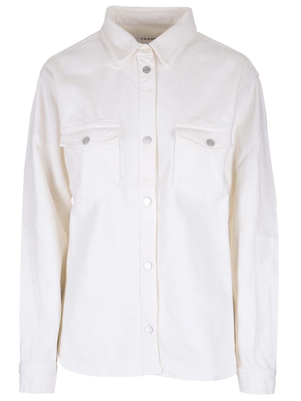 Frame White Denim Shirt Giacche - Bianco | 60a93102be5f093637be11cd1bdffd78b4a24986