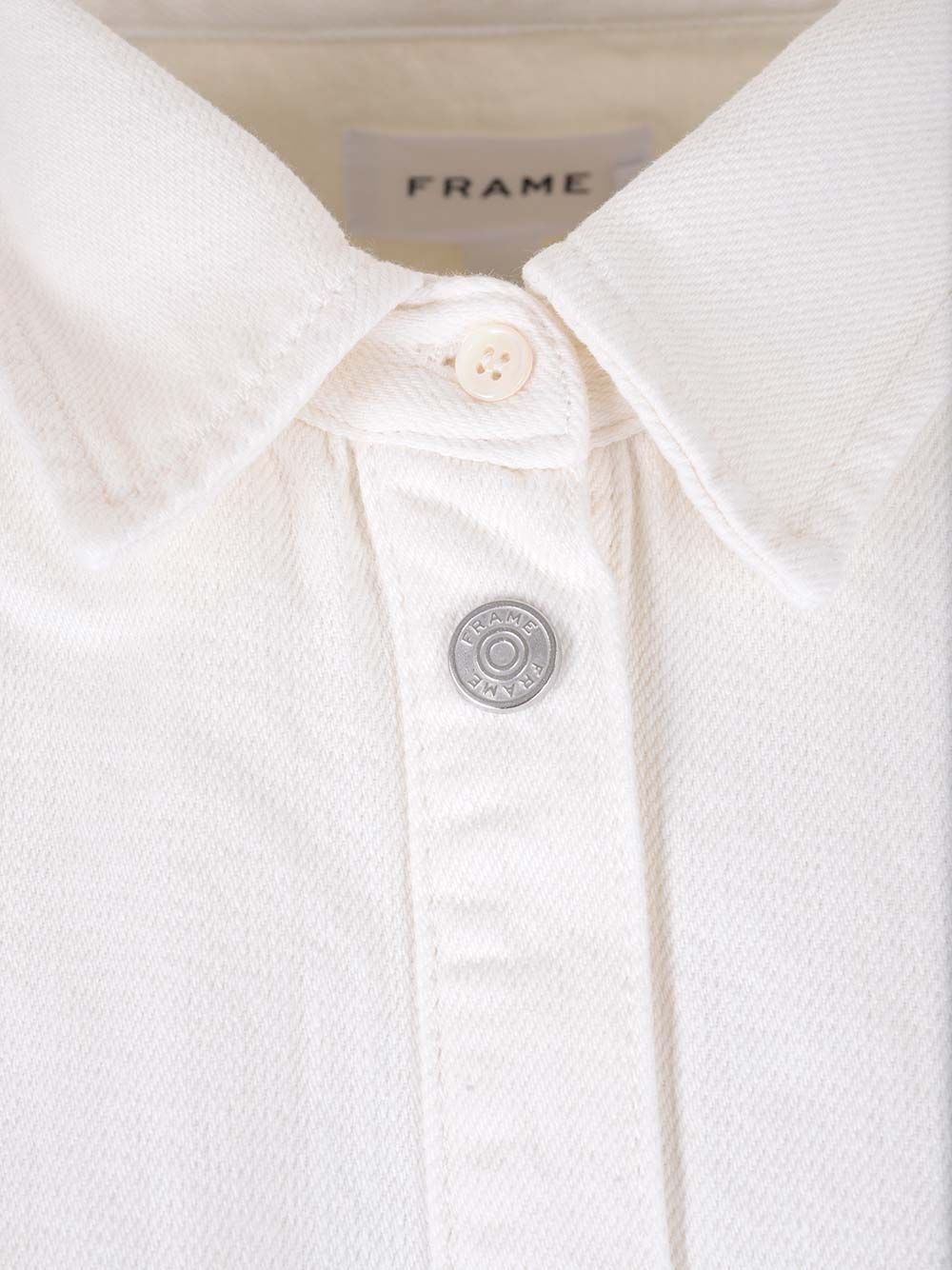 Frame White Denim Shirt Giacche - Bianco | b6237d654bb00cecb39bac995e0c257be902db49