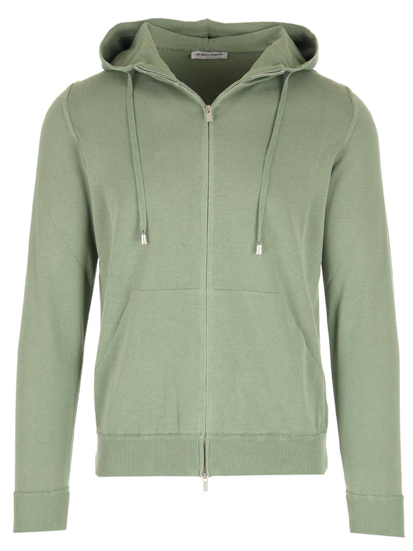 Verde Con Capucha Ropa de Punto Verde
