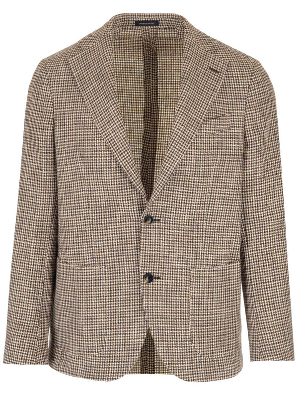 Chaquetas de tweed beige sin forro