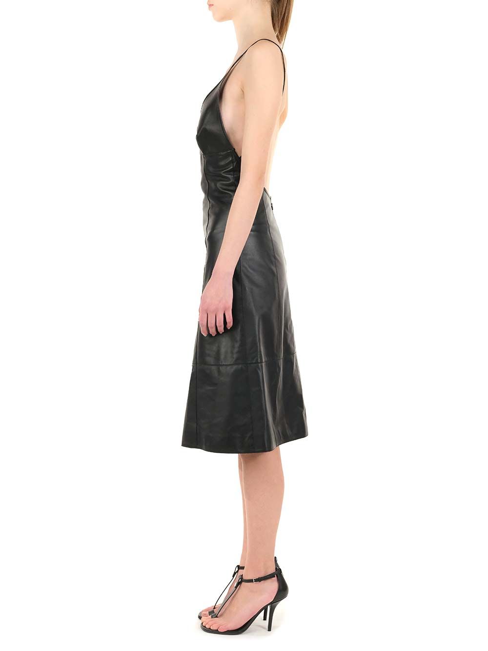 Loewe Dress In Nappa Abiti - Nero | 201a0f87aa382afeb865e405ed59028516c84c25