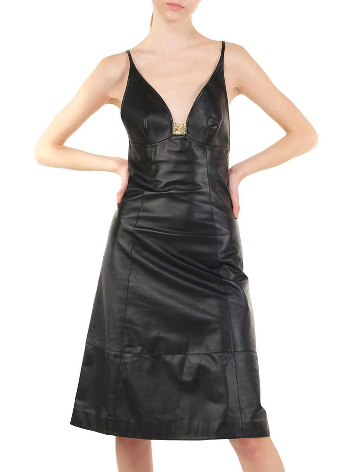 Loewe Dress In Nappa Abiti - Nero | ee01c479f57266a9c0d043fedee42c287e3c65e1