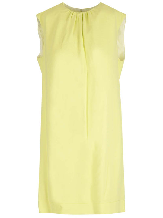 Mini Shift Sleevless Dress Abiti Giallo