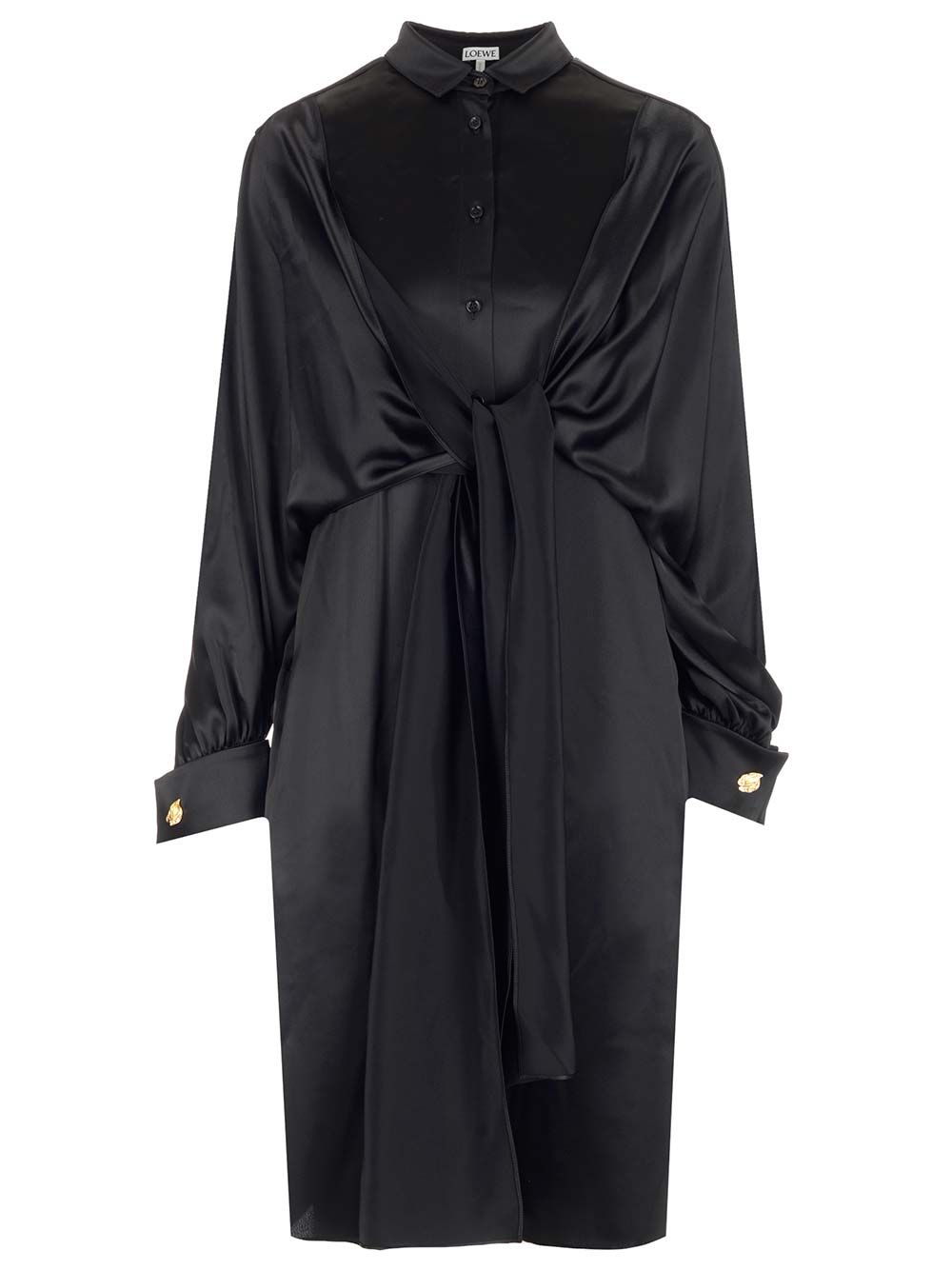 Loewe Knot Dress Abiti - Nero | 16a1fa63118338d3527cc4144d2c1224e550c3d7