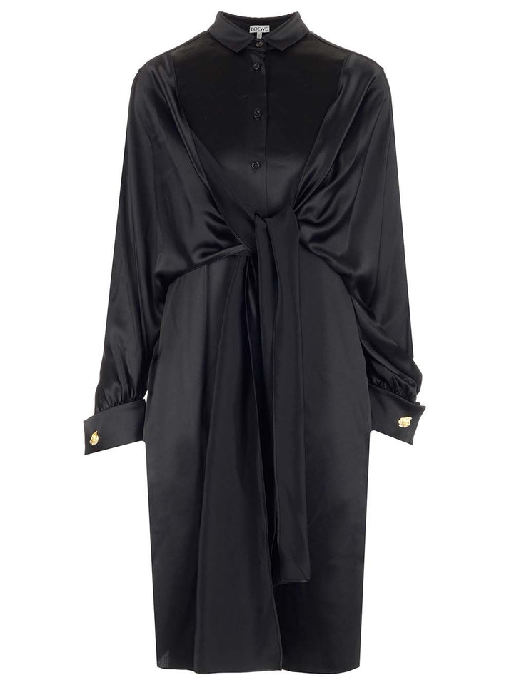 Loewe Knot Dress Abiti - Nero | 16a1fa63118338d3527cc4144d2c1224e550c3d7