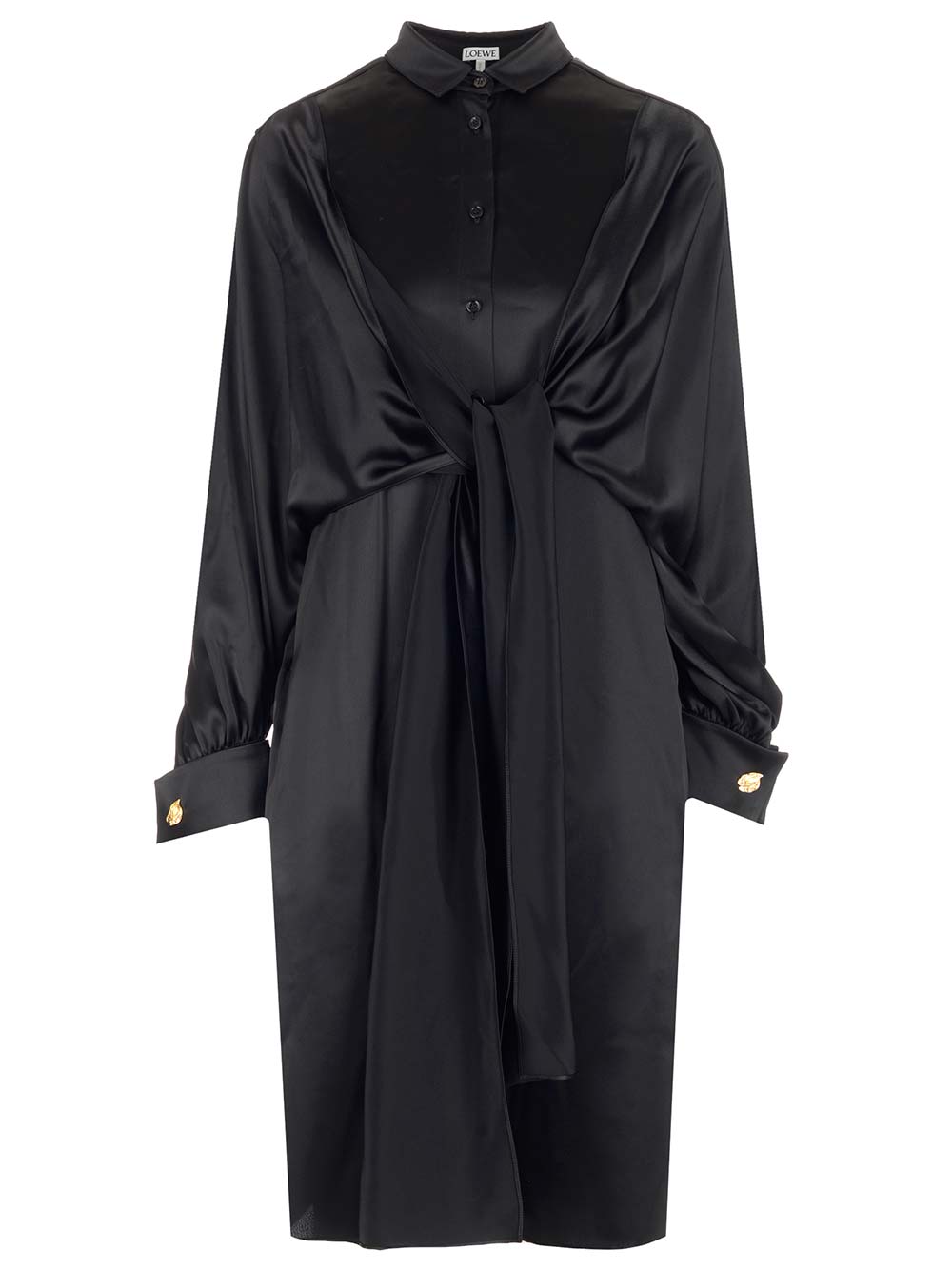 Loewe Knot Dress Abiti - Nero | a9fa15e2719f6ed2611b0ff943753a4a2922e76d
