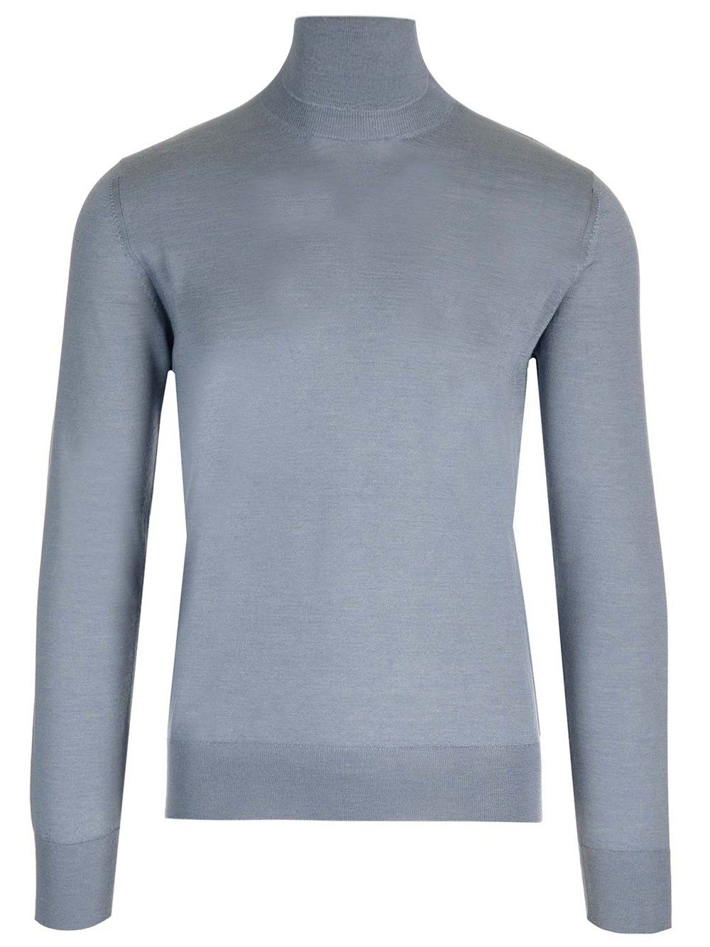 Al Duca D'Aosta Cashmere And Silk Turtleneck Sweater Knitwear - Grey | 99d1698425ffd334e569e924b32f64c8fbdc0a0a