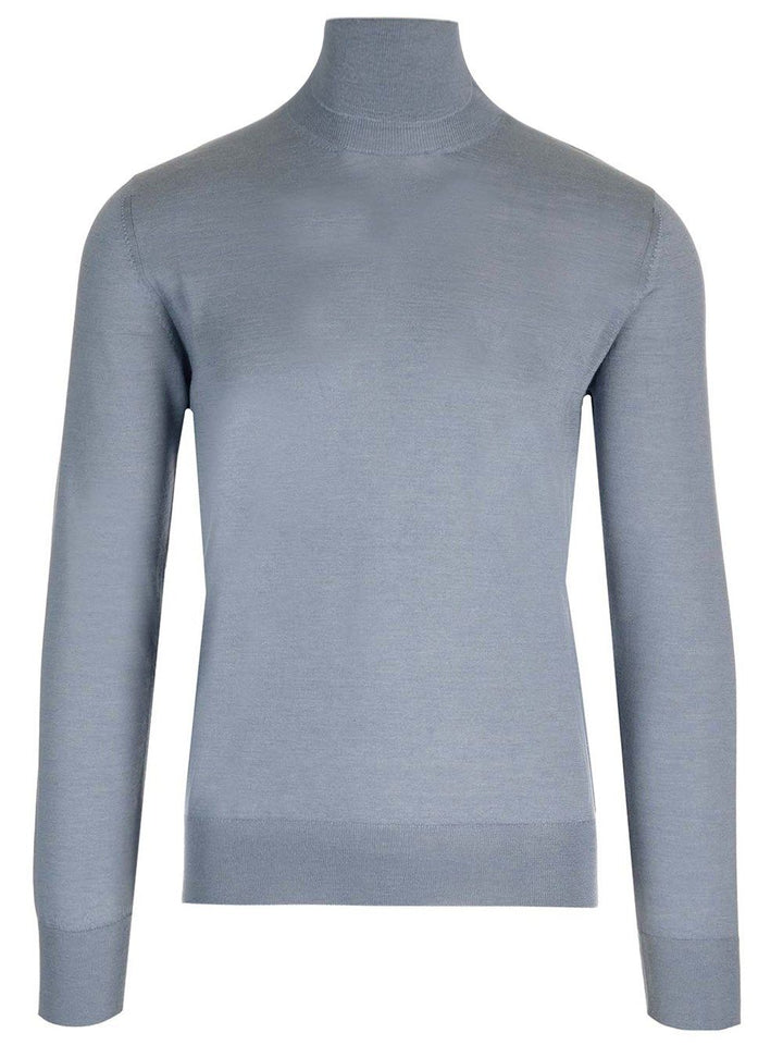 Al Duca D'Aosta Cashmere And Silk Turtleneck Sweater Knitwear - Grey | 99d1698425ffd334e569e924b32f64c8fbdc0a0a