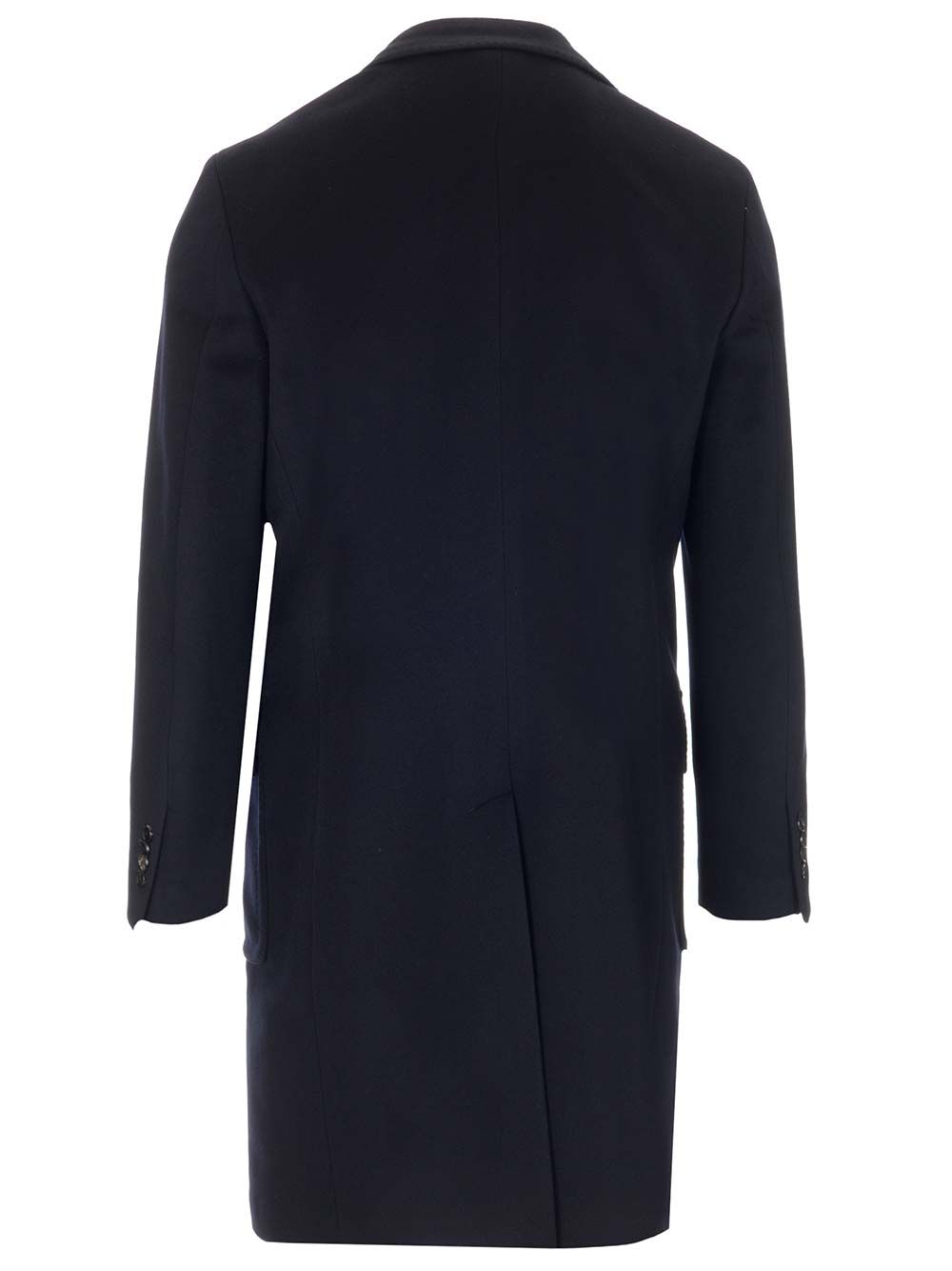 Al Duca D'Aosta Navy Blue Double-Breasted Coat Coats - Blu | f13f437d11323b68d5ace388a7b453509858e35f
