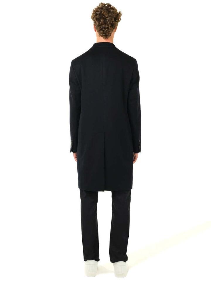 Al Duca D'Aosta Blue Cachemire Coat Coats - Blu | 59d3af26938b094bbdf88c167109aa6410eefc17
