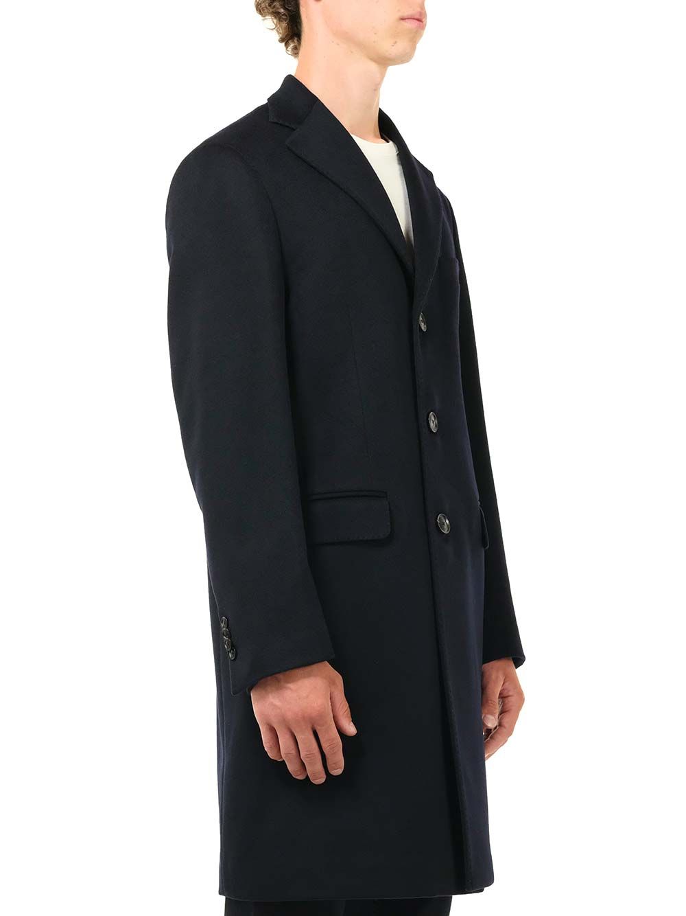 Al Duca D'Aosta Blue Cachemire Coat Coats - Blu | 7a2e6999e55169bb62b451fc79ed405dc4a1c524