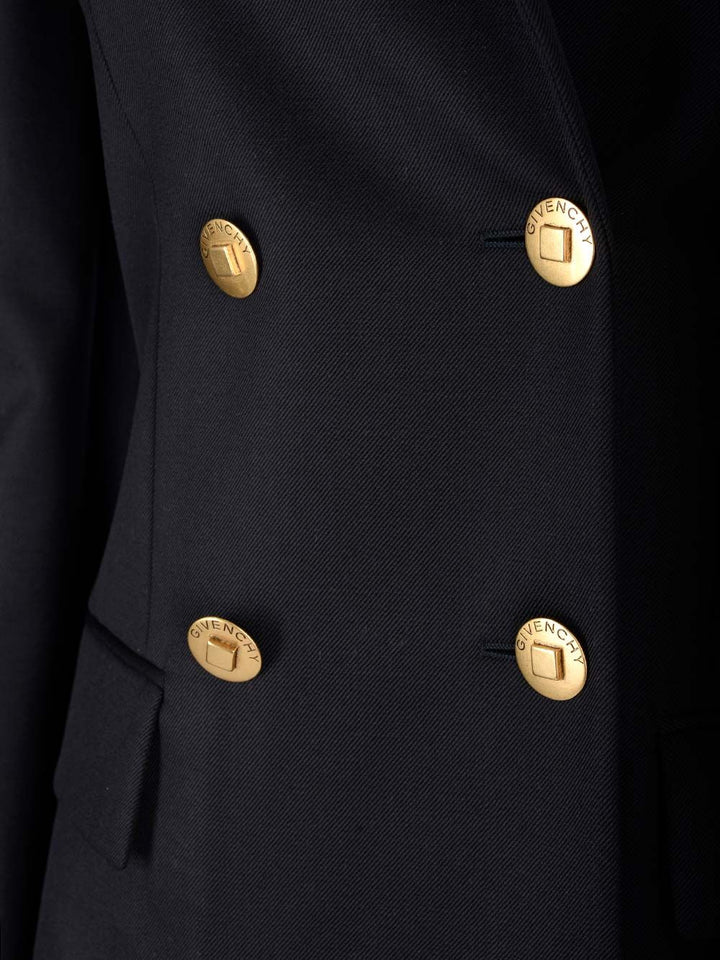 Givenchy Double-Breasted Blazer Giacche - Blu | 57860da58314bb50f79681a8c570dbbab9946b2c