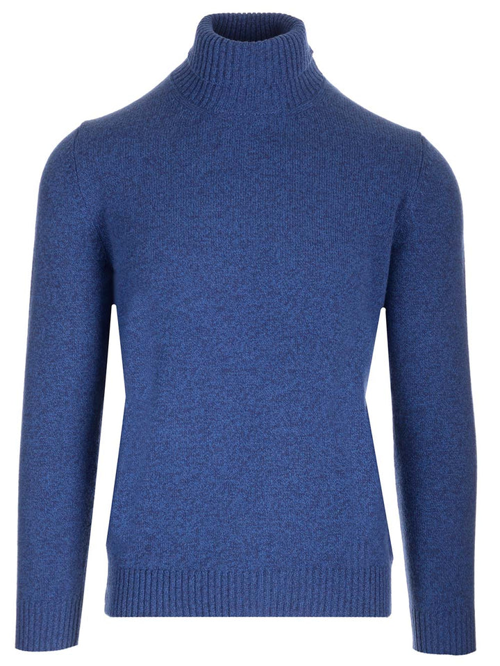 Al Duca D'Aosta 1902 Cashmere And Wool Turtleneck Knitwear - Blu | 3afbae1357a5299f1edd5e546ecbab9350f3441d