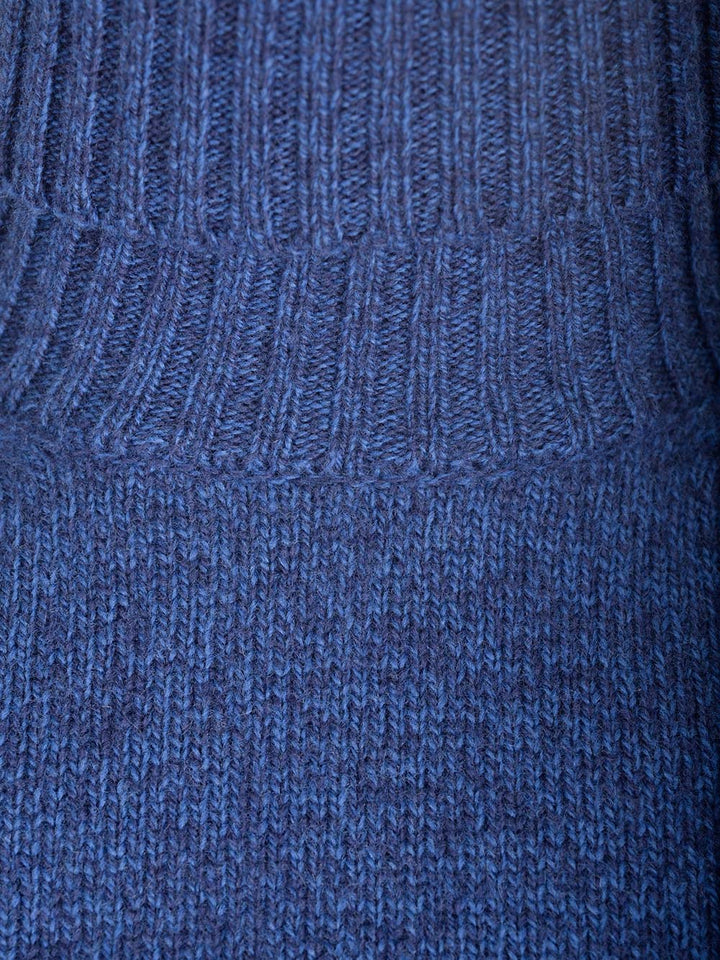 Al Duca D'Aosta 1902 Cashmere And Wool Turtleneck Knitwear - Blu | 8806aa6efa035864f9b4ae5288c3a61f1c35cb04