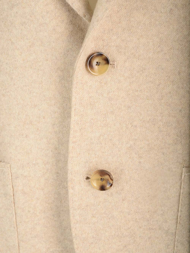 Al Duca D'Aosta Cashmere Single-Breasted Jacket Giacche - Beige | d514d53588e150f849052120cc6b65f1e3a288f5