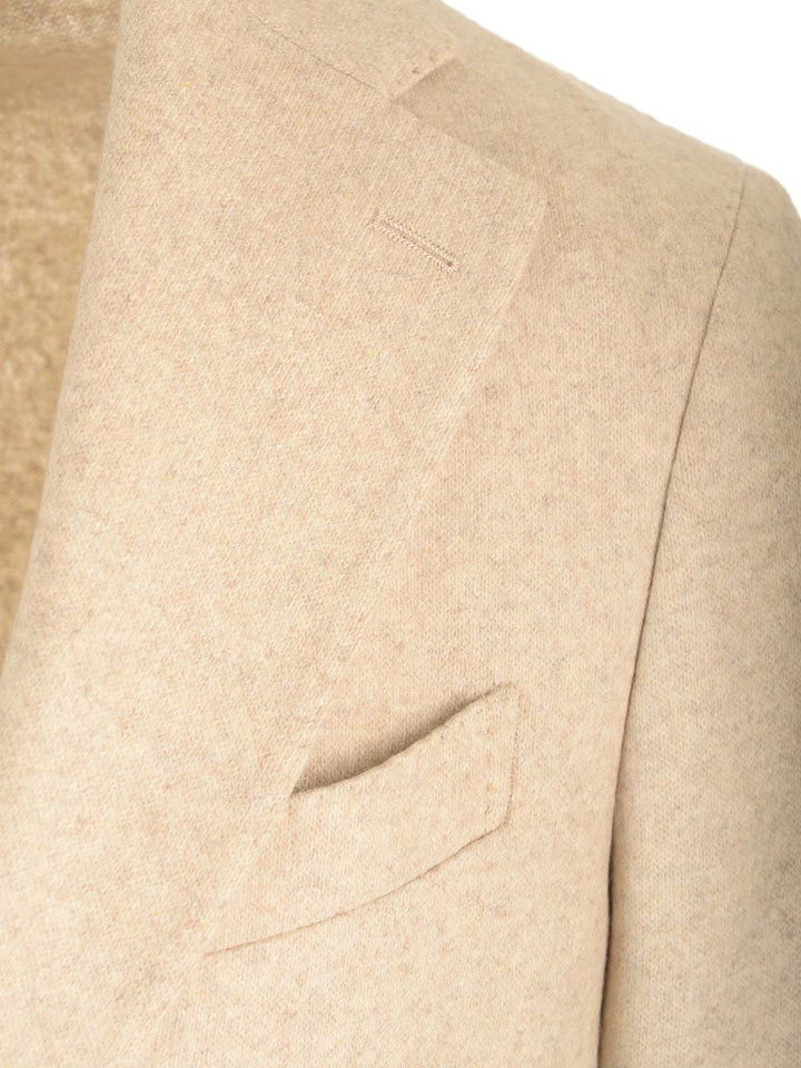 Al Duca D'Aosta Cashmere Single-Breasted Jacket Giacche - Beige | b6cbb98ba374ff4a9c01430d3c2ae98d0499c986
