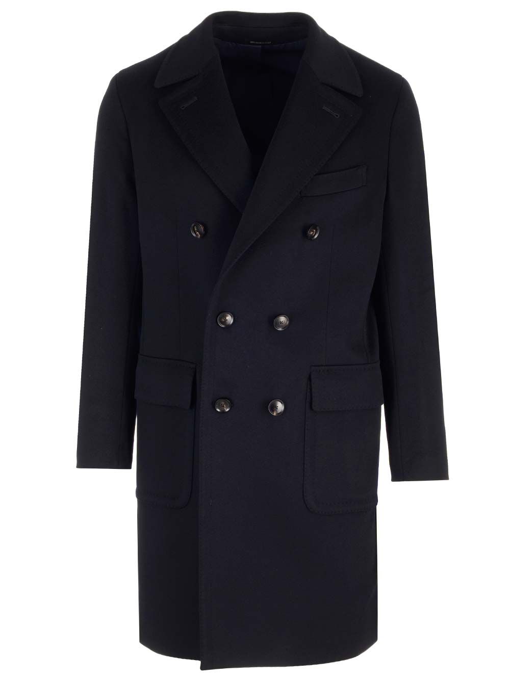 Al Duca D'Aosta Double-Breasted Coat Coats - Blu | 6f7d137e261f1313494d6ba5aa3052bda8d4ac71