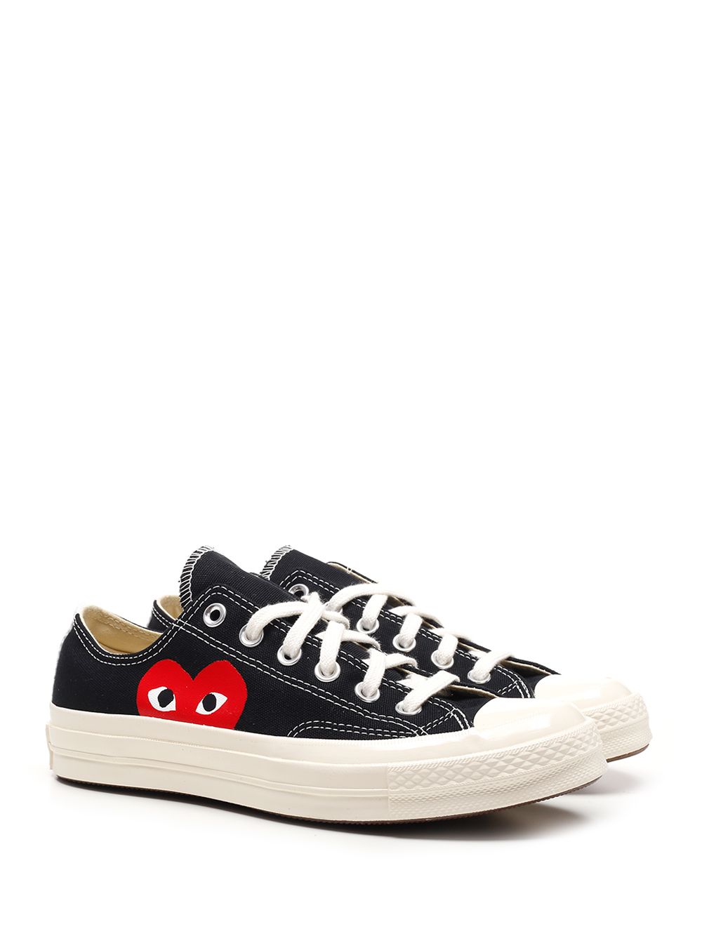 Comme Des Garcons Play Black Low-Top Converse With Red Heart Sneakers - Nero | de5e8b710e524246ee220b386f03818c030f8d98