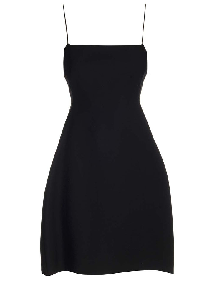 Loewe Silk And Wool Crepe Dress Abiti - Nero | 7ebc2da3a6ebfa429dabfdc8225bb9fb0c421317