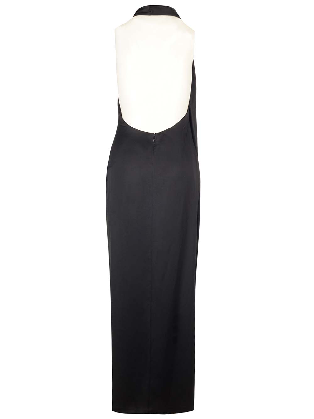 Loewe Scarf Dress In Technical Satin Abiti - Nero | 2ae7a514617f351d0a7ed7a6a19ecf7b1a02a48a