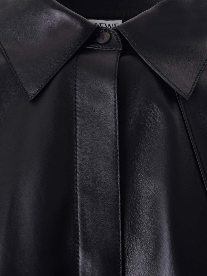 Loewe Nappa Oversize Shirt Shirts - Nero | 4de3a6ed93315b87ccd45fbcfa3292be40c1d1f0