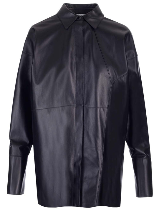 Nappa Oversize Shirt Shirts Nero